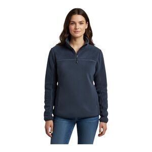 Eddie Bauer Quest Fleece Quarter Zip Pullover Hiking Camping Gorpcore